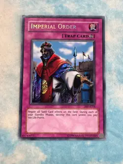 YUGIOH IMPERIAL ORDER SECRET RARE EXC PSV-E104 - Image 1