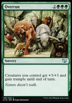 Overrun - Medium Play MTG Commander 2015 - Image 1