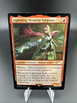 Lightning, Security Sergeant Final Fantasy Foil Promo - NM P0002 PRM MTG Magic - Image 1
