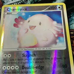 Chansey 76/123 Reverse Holo Mysterious Treasures Pokemon Card Excellent - Image 5