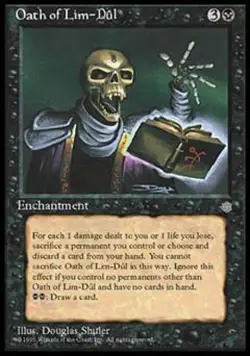 Oath of Lim-Dul - Light Play MTG Ice Age - Image 1
