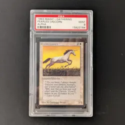 MTG \>> Pearled Unicorn (PSA 9) <<// Alpha - 341 Trading - Magic - Image 1