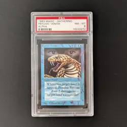 MTG \>> Psychic Venom (PSA 8) <<// Alpha - 341 Trading - Magic - Image 1