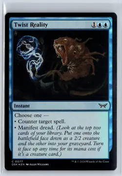FOIL Twist Reality Duskmourn Common - MTG Magic the Gathering Card - Image 1