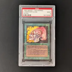 MTG \>> Llanowar Elves (PSA 9) <<// Alpha - 341 Trading - Magic - Image 1
