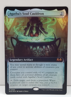 Agatha's Soul Cauldron Final Fantasy Wilds Of Eldraine MTG - Extended Art FOIL - Image 1