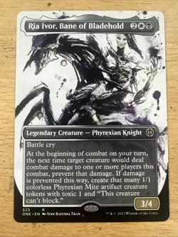 Showcase RIA IVOR, BANE OF BLADEHOLD mtg NM-M Phyrexia All Will Be One 1 Rare - Image 1