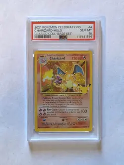 Pokemon Charizard Celebrations 4/102 Classic Holo Rare PSA 10 GEM MINT - Image 1