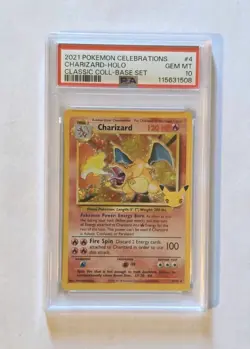 Pokemon Charizard Celebrations 4/102 Classic Holo Rare PSA 10 GEM MINT - Image 1