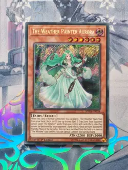 SPWA-EN034 The Weather Painter Aurora Secret Rare 1st Edition NM YuGiOh TCG - Image 1
