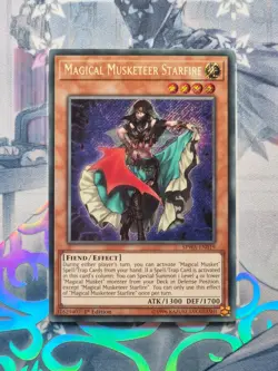 SPWA-EN019 Magical Musketeer Starfire Secret Rare 1st Edition NM YuGiOh TCG - Image 1