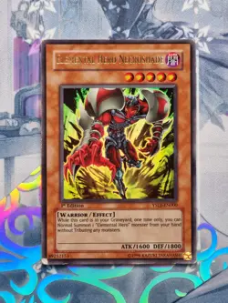 YSDJ-EN000 Elemental Hero Necroshade Ultra Rare 1st Edition HEAVY PLAYED YuGiOh - Image 1