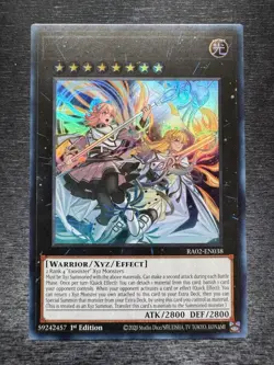 YuGiOh! Exosisters Magnifica RA02 - Error Misprint No Name No Imprint 1st Ed NM - Image 2