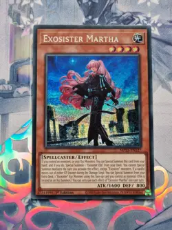 MP23-EN127 EXOSISTER MARTHA PRISMATIC SECRET RARE 1ST EDITION NM YuGiOh TCG - Image 1