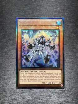 YuGiOh! Crystron Quan RA04 - Error Misprint Name Shift 1st Edition Near Mint - Image 1