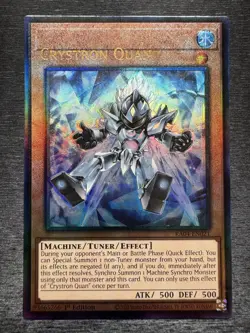 YuGiOh! Crystron Quan RA04 - Error Misprint Name Shift 1st Edition Near Mint - Image 2