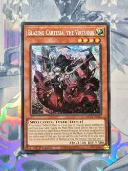 MP23-EN162 Blazing Cartesia, the Virtuous Prismatic Secret Rare 1st Ed NM YuGiOh - Image 1