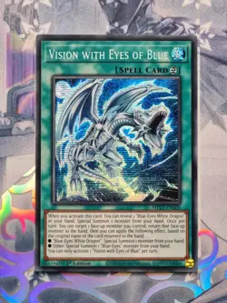 MP23-EN026 Vision With Eyes Of Blue Secret Rare 1st Edition NM YuGiOh TCG - Image 1