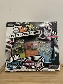 Pokemon Black Bolt And White Flare Unova Poster Collection Box READY TO SHIP - Image 1
