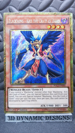 | Yugioh Blackwing - Kris the Crack of Dawn PGL2-EN006 1st Secret Gold NM 🔥 | - Image 1