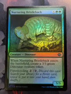 Nurturing Bristleback - LCI - 0203 - MTG - TCG Card - FOIL - Image 1