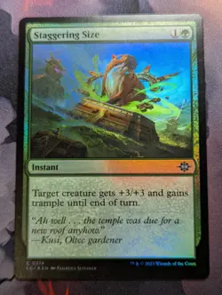 Staggering Size - LCI - 0214 - MTG - TCG Card - FOIL - Image 1