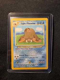 Pokemon TCG Light Piloswine Neo Destiny 26/105 Unlimited Rare Card - Image 1