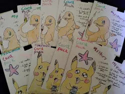 Handmade Pokemon Mystery Card Packs 10 Cards Per Guaranteed 2 Holo Or Better - Image 2