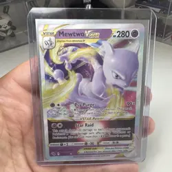 Pokemon TCG Mewtwo VSTAR Half Art Card 031/078 Pokemon Go - Image 1