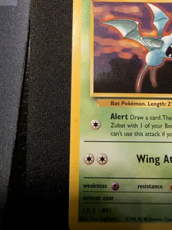 Pokemon TCG Brock's Zubat Gym Heroes 24/132 Unlimited Rare Card - Image 2
