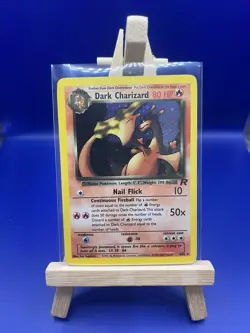 Dark Charizard 4/82 Holo Rare Team Rocket WOTC Pokemon Card Mint MP - Image 1