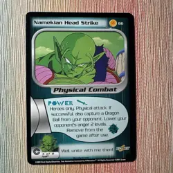 DBZ CCG DRAGON BALL Z NAMEKIAN HEAD STRIKE #66 Non FOIL TRUNKS SAGA CARD SCORE - Image 1