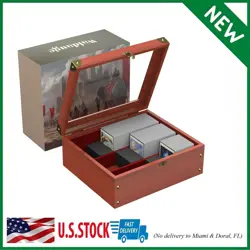 Wooden Storage Box for Trading Card, MTG Deck Case Holds 2400+ Gaming Cards, ... - Image 1