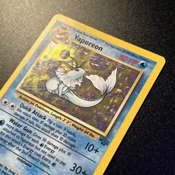 Vaporeon 12/64 Jungle Holo WOTC 1999 Rare Vintage Pokemon Card Near Mint NM - Image 2