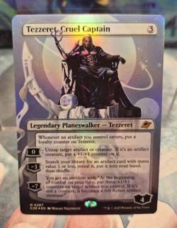 Tezzeret, Cruel Captain Triumphant BORDERLESS FOIL Edge of Eternities MTG Card - Image 1