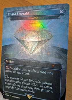 MTG Secret Lair White Chaos Emerald Foil Lotus Petal Sonic 7037 - Image 2