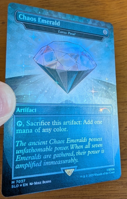 MTG Secret Lair White Chaos Emerald Foil Lotus Petal Sonic 7037 - Image 4