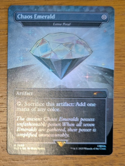 MTG Secret Lair White Chaos Emerald Foil Lotus Petal Sonic 7037 - Image 5