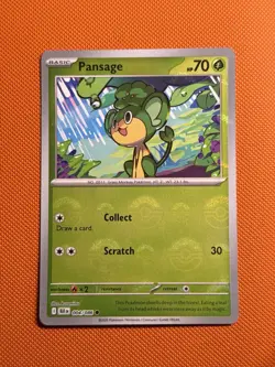 Pansage - 004/086 - Poke Ball Holo Reverse Holo - Pokemon Black Bolt English - Image 1