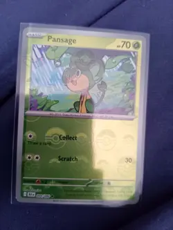 Pansage - 004/086 - Poke Ball Holo Reverse Holo - Pokemon Black Bolt English - Image 1