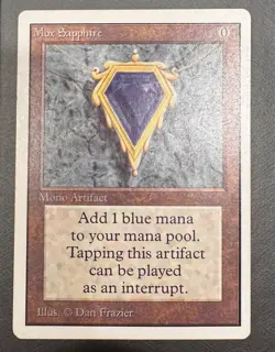 MTG Unlimited Mox Sapphire - Lightly Played - Image 1