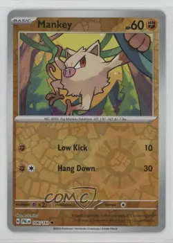 Mankey Reverse Foil Pokemon SV02: Paldea Evolved #106 0p7x - Image 1