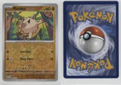 Mankey Reverse Foil Pokemon SV02: Paldea Evolved #106 0p7x - Image 3