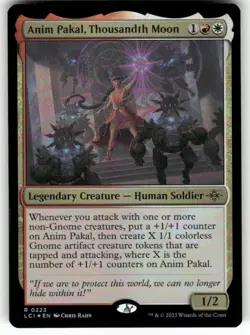 Anim Pakal, Thousandth Moon 223 NM Foil MTG The Lost Caverns of Ixalan Magic - Image 1