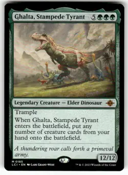 Ghalta, Stampede Tyrant 185 NM MTG The Lost Caverns of Ixalan Magic - Image 1