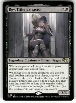 Rev, Tithe Extractor (Anime) 45 NM MTG Foundations Jumpstart Magic - Image 1
