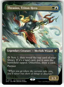 Thrasios, Triton Hero (Borderless) 16 NM MTG Special Guests Magic - Image 1