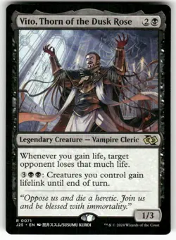 Vito, Thorn of the Dusk Rose (Anime) 71 NM MTG Foundations Jumpstart Magic - Image 1