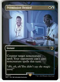 Permission Denied (Borderless) 17 NM MTG REX Magic - Image 1