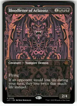 Bloodletter of Aclazotz (Borderless) 336 NM MTG The Lost Caverns of Ixalan Magic - Image 1